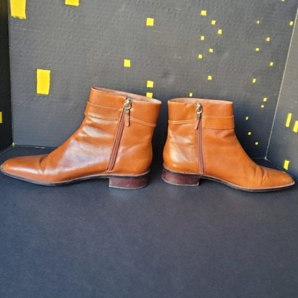 Talbots Tan Leather Booties - Picture 7 of 9